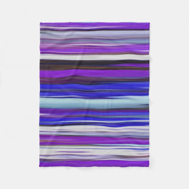 Abstrakt nr 2: Ultraviolett oskärpa Fleecefilt (Framsidan)