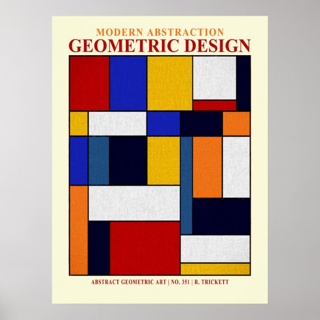 Abstrakt nr 351 EP Affisch (Framsidan)