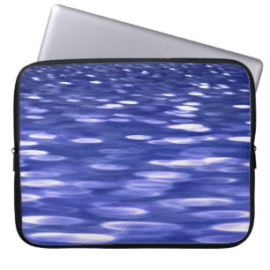 Abstrakt nr 3: Blå shimmer Laptop Fodral
