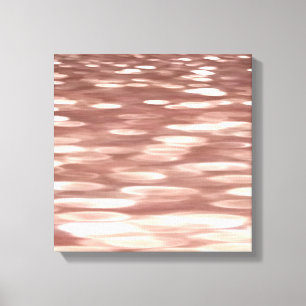 Abstrakt nr 3: Copper Ro Guld shimmer Canvastryck