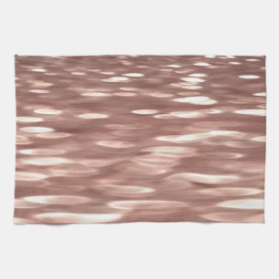 Abstrakt nr 3: Copper Ro Guld shimmer Kökshandduk