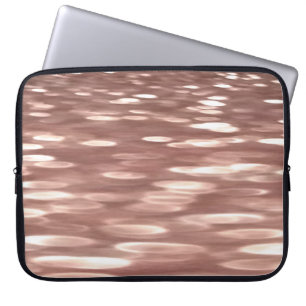Abstrakt nr 3: Copper Ro Guld shimmer Laptop Fodral