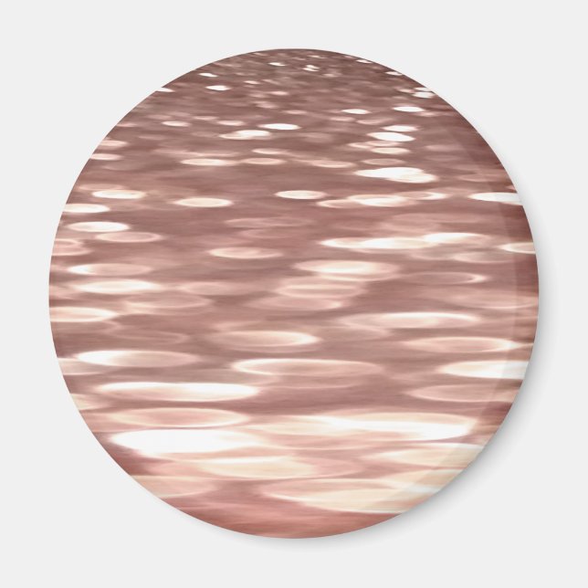 Abstrakt nr 3: Copper Ro Guld shimmer Magnet (Framsidan)