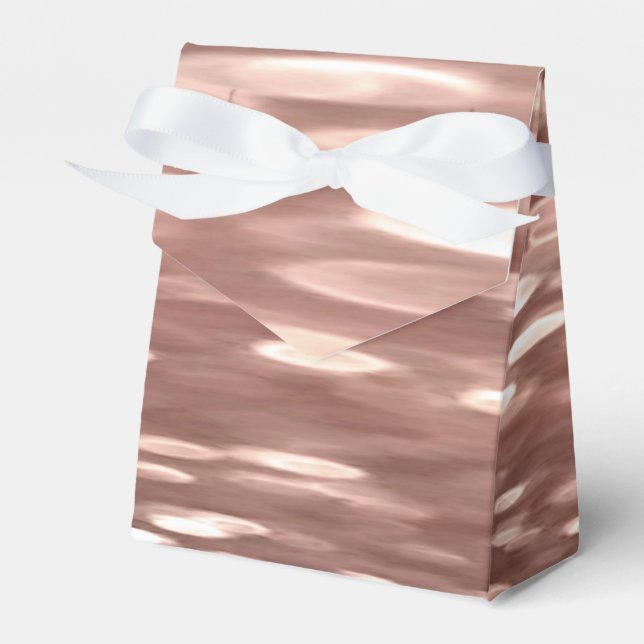 Abstrakt nr 3: Copper Ro Guld shimmer Presentaskar (Framsidan Sidan)