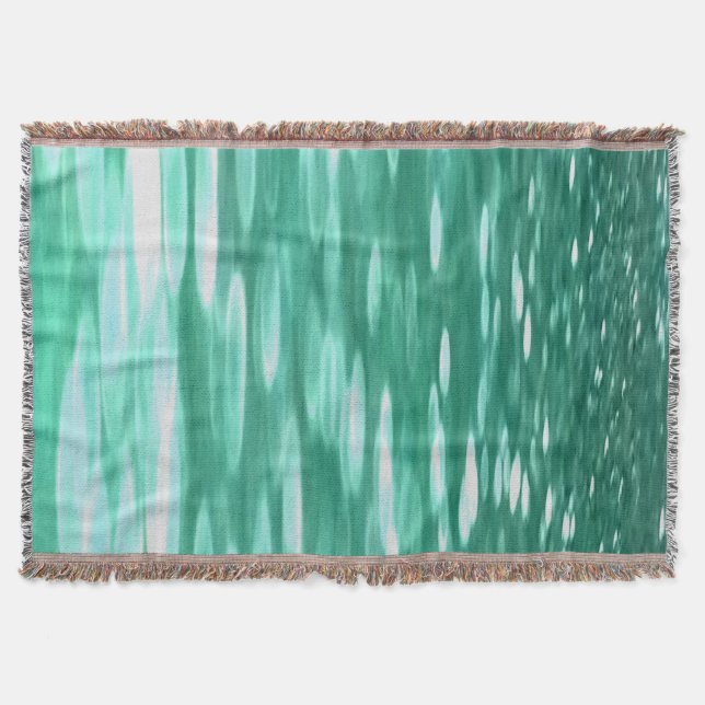 Abstrakt nr 3: Grönt Shimmer Filt (Framsidan)