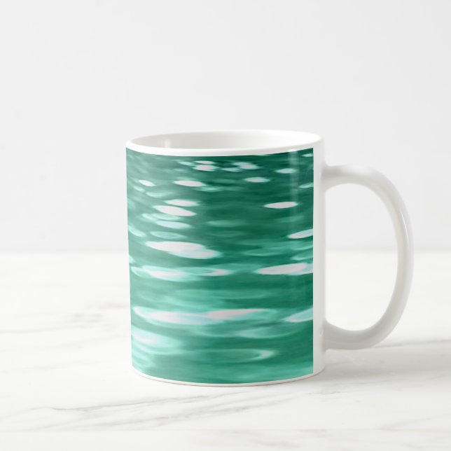 Abstrakt nr 3: Grönt Shimmer Kaffemugg (Höger)