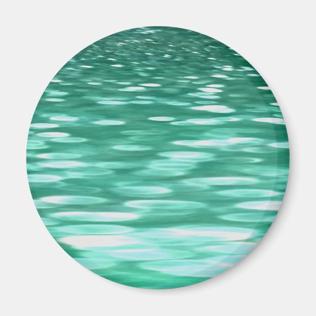 Abstrakt nr 3: Grönt Shimmer Magnet (Framsidan)