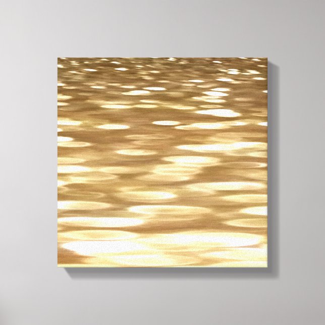 Abstrakt nr 3: Guld shimmer Canvastryck (Framsida)