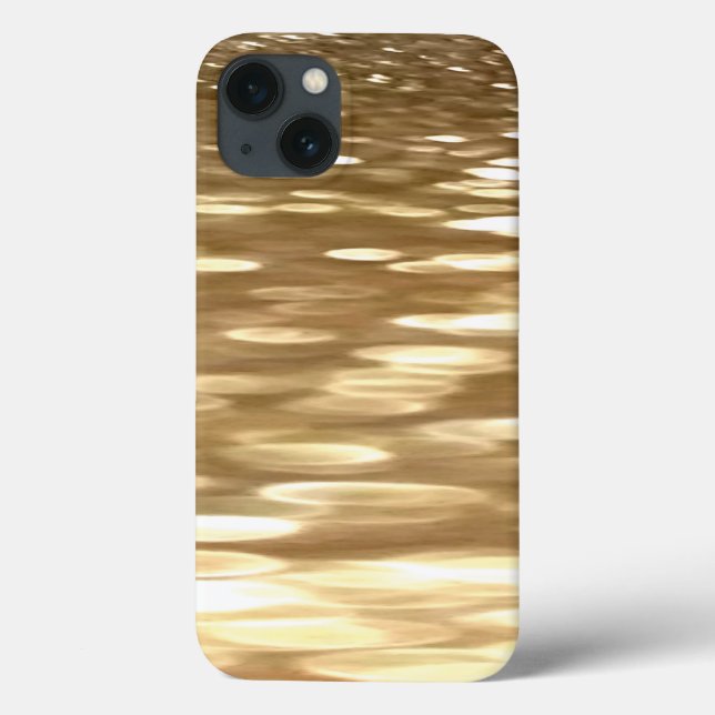 Abstrakt nr 3: Guld shimmer Fodral-Mate iphone cas (Baksida)
