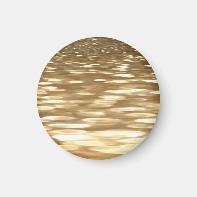 Abstrakt nr 3: Guld shimmer Magnet (Framsidan)