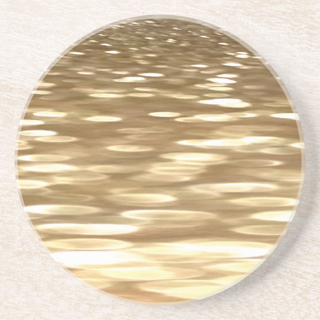 Abstrakt nr 3: Guld shimmer Underlägg (Framsidan)