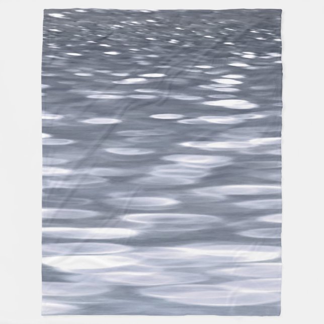 Abstrakt nr 3: Gunmetal shimmer Fleecefilt (Framsidan)