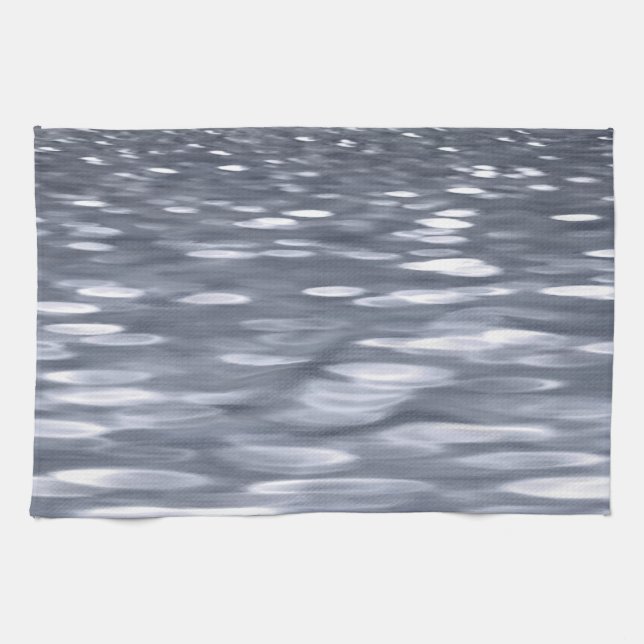 Abstrakt nr 3: Gunmetal shimmer Kökshandduk (Horisontell)