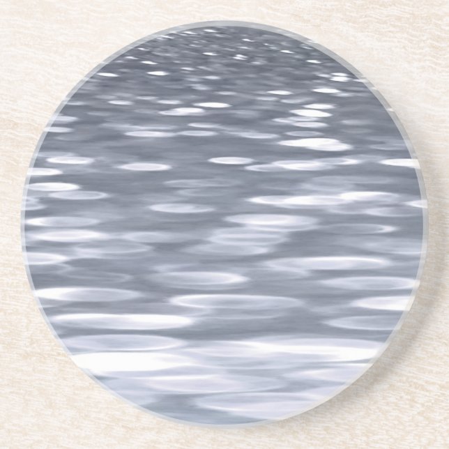 Abstrakt nr 3: Gunmetal shimmer Underlägg Sandsten (Framsidan)