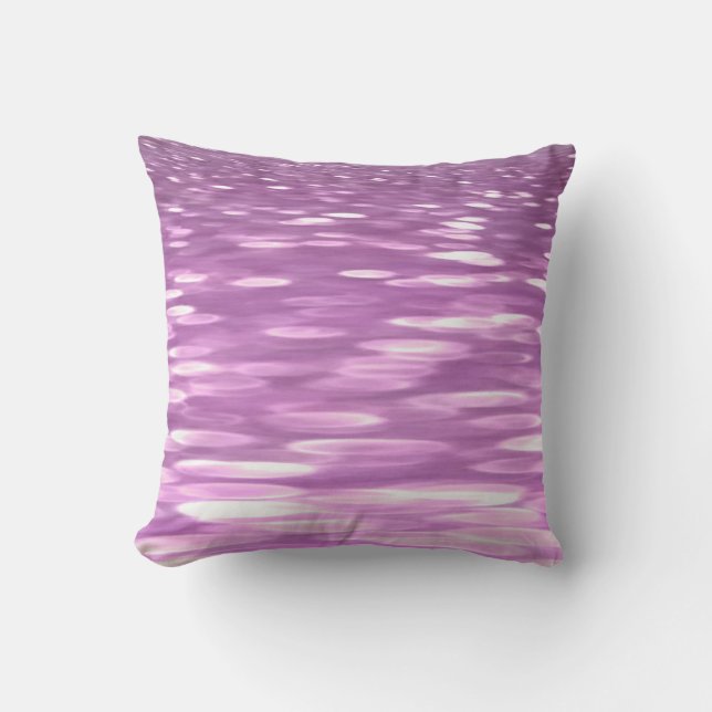 Abstrakt nr 3: Lilac Shimmer Kudde (Framsida)