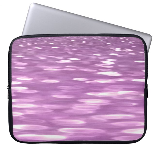 Abstrakt nr 3: Lilac Shimmer Laptop Sleeve (Framsidan)