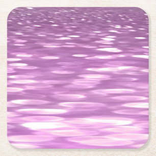 Abstrakt nr 3: Lilac Shimmer Underlägg Papper Kvadrat