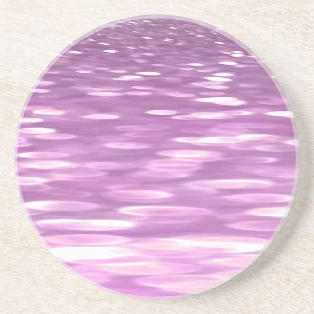 Abstrakt nr 3: Lilac Shimmer Underlägg Sandsten (Framsidan)