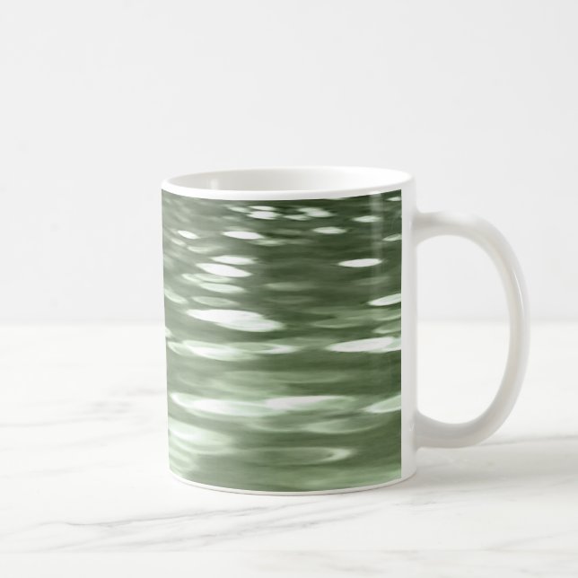 Abstrakt nr 3: Oliv grönt oskärpa Kaffemugg (Höger)