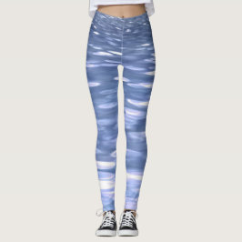 Abstrakt nr 3: Pulverblåshimmer Leggings