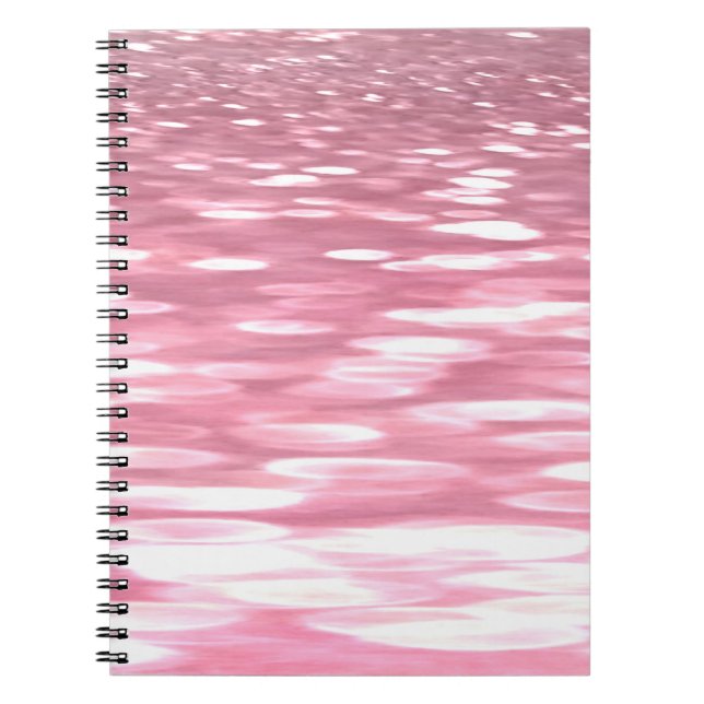 Abstrakt nr 3: Rosa shimmer Anteckningsbok Med Spiral (Framsidan)