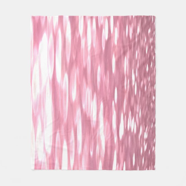 Abstrakt nr 3: Rosa shimmer Fleecefilt (Framsidan)