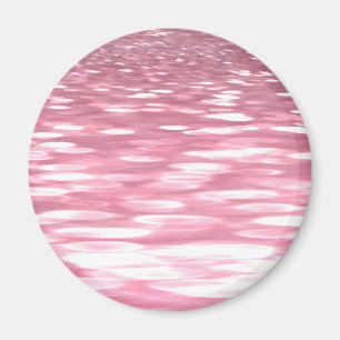 Abstrakt nr 3: Rosa shimmer Magnet
