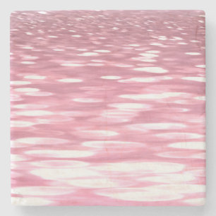 Abstrakt nr 3: Rosa shimmer Stenunderlägg