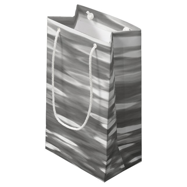 Abstrakt nr 3: Silver grått shimmer (Framsidan Vinklad)