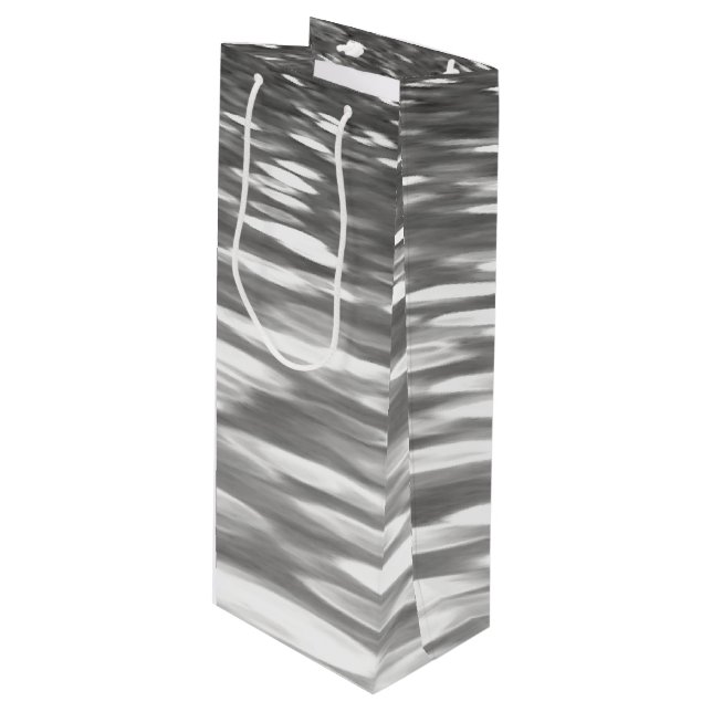 Abstrakt nr 3: Silver grått shimmer (Framsidan Vinklad)