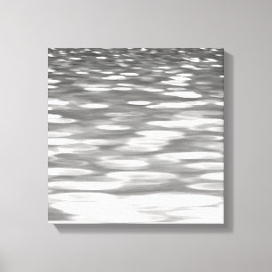 Abstrakt nr 3: Silver grått shimmer Canvastryck