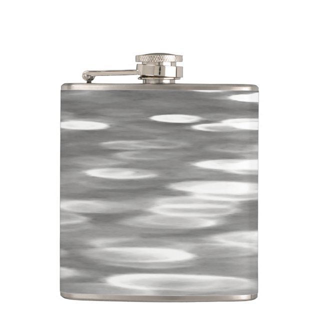Abstrakt nr 3: Silver grått shimmer Fickplunta (Framsidan)