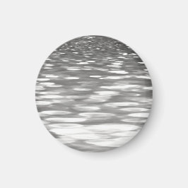 Abstrakt nr 3: Silver grått shimmer Magnet