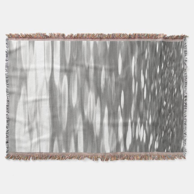 Abstrakt nr 3: Silver grått shimmer Mysfilt (Framsidan)