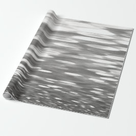 Abstrakt nr 3: Silver grått shimmer Presentpapper
