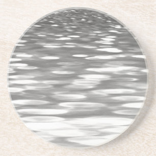 Abstrakt nr 3: Silver grått shimmer Underlägg