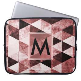 Abstrakt nr 490 Monogrammed Laptop Sleeve