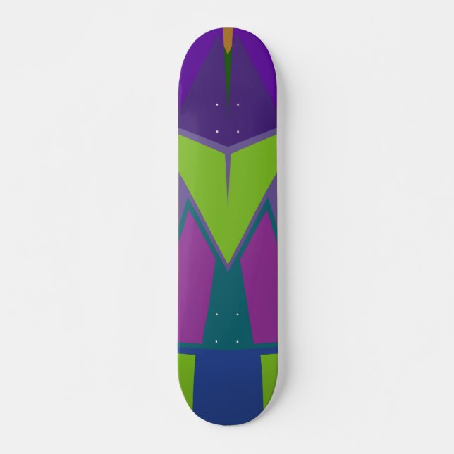 Abstrakt nr 567 skateboard bräda 20 cm (Framsida)