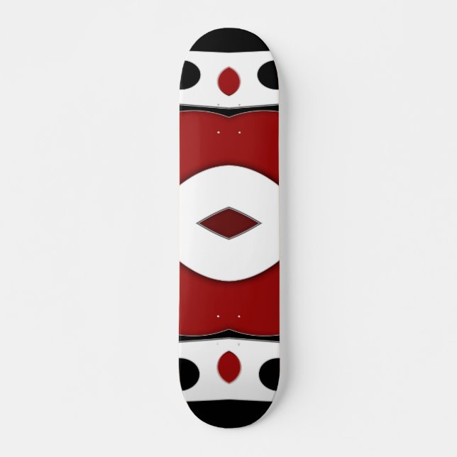 Abstrakt nr 578 skateboard bräda 20 cm (Framsida)