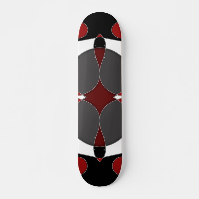 Abstrakt nr 588 skateboard bräda 20 cm (Framsida)