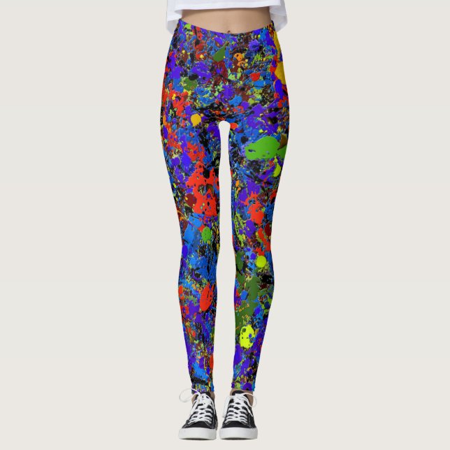 Abstrakt nr 738 leggings (Framsida)
