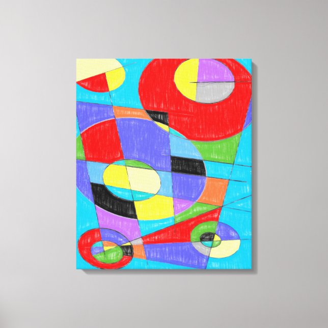 Abstrakt nr 750 canvastryck (Framsida)