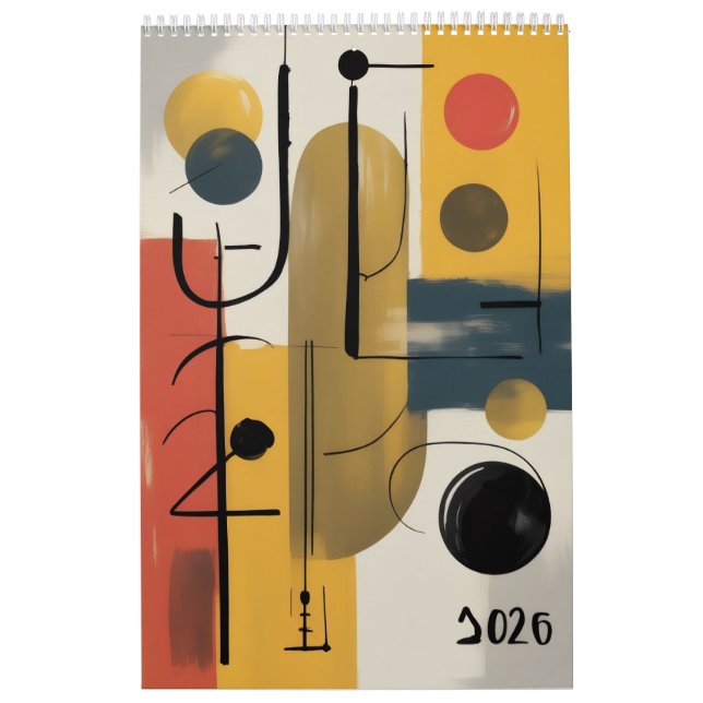 Abstrakt Nyår 2026 Kalender (Omslag)
