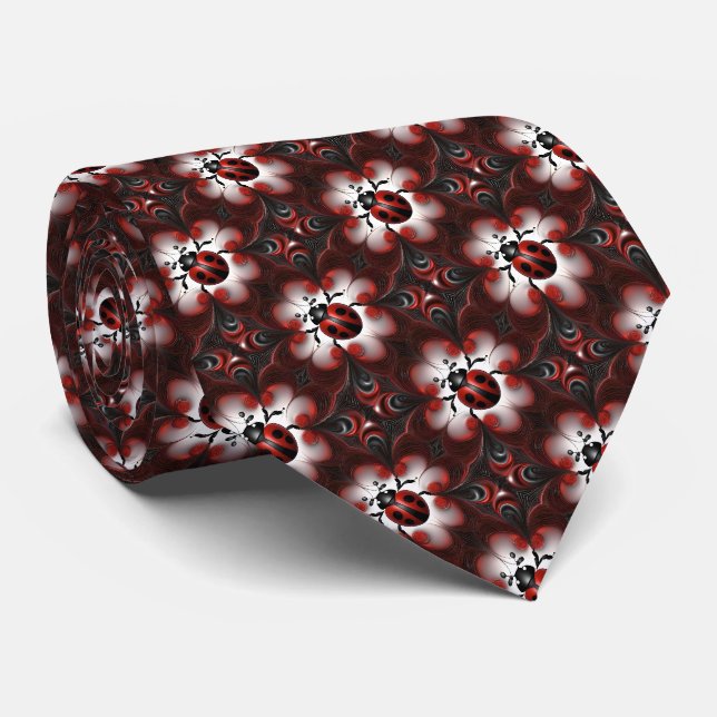 Abstrakt nyckelpiga konstdesign, slips (Rullad)