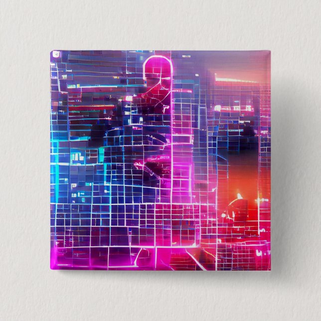 Abstrakt nykonst T-Shirt Knapp (Framsida)