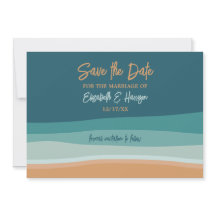 Abstrakt Ocean Beach Wedding