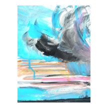 Abstrakt Ocean Storm Expressionist