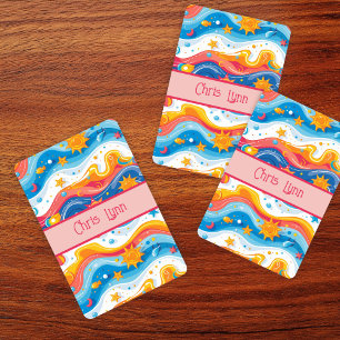 Abstrakt Oceanen Beach Theme Vinkara Sol Casinokort