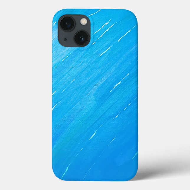Abstrakt Oceanen Wave iphone case - Kustkonst Desi (Baksida)
