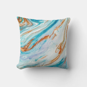Abstrakt Oceant. Naturlig lyx. Stil incorpo Kudde